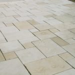 Kalkstein Terrasse nachher