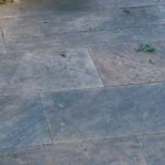 Quarzit Terrasse vorher